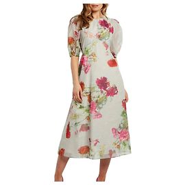 Ted Baker Refurbished Damen Kleid Einteiler Weiß Weiß