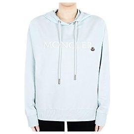 Moletom Moncler com logotipo bordado para mulher (Sky) Multicor