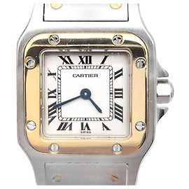 Cartier Santos Combo Uhr Small Weiß