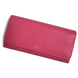 Mulberry Pink Leather Continental Wallet Pink