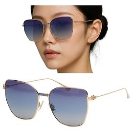 Etro Occhiali da sole oversize cat eye da donna, metallo oro Multicolore