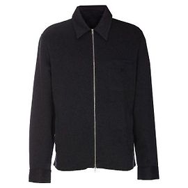 Givenchy Giacca-camicia in pile con zip Marrone