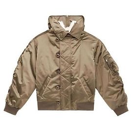 Isabel Marant Quilted Satin Short Coat Brown