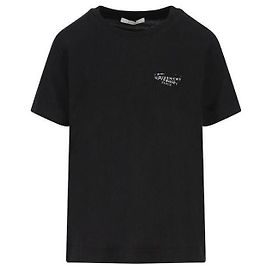 Givenchy Camiseta de algodón con estampado de logotipo Negro