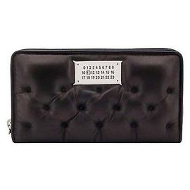 Maison Martin Margiela Glam Slam Leather Zip Long Wallet Black
