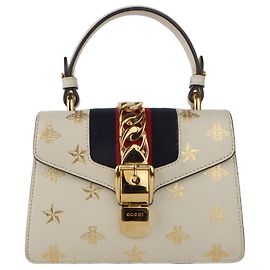 Bolsa Transversal Gucci Bee Star Mini Sylvie Branco