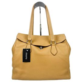Prada Bolsa de ombro bege e prateada Marrom