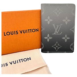 Louis Vuitton Pocket Monogram Organizer Card Wallet Brown