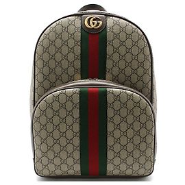 Gucci GG Supreme Ophidia Medium Backpack Brown
