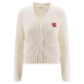Céline Cardigan aus Kaschmir und Seide Weiß