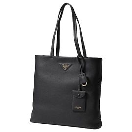 Prada Großer Re-Edition Leder-Tote-Bag Schwarz