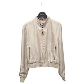 Louis Vuitton Dragon Reversible Monogram Print Bomber Jacket White