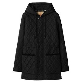 Burberry Parka de nylon acolchoado Marrom