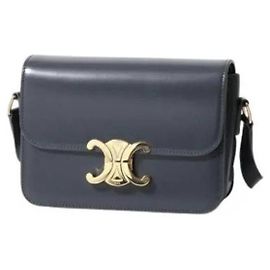 Céline Borsa TEEN TRIOMPHE in pelle di vitello lucida Marrone
