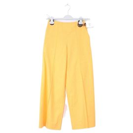 Hermès Calças de algodão detalhadas para mulher - Estação Laranja