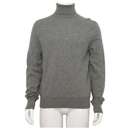 Tom Ford Grauer Rollkragenpullover mit langen Ärmeln aus Kaschmir Braun