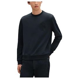Hermès Crew Neck Pullover für Herren Marine Schwarz