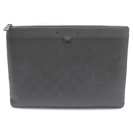 Louis Vuitton Monogram Shadow Clutch Schwarz