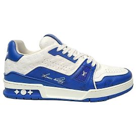 Louis Vuitton Baskets Trainer Monogram LV bleues Bleu