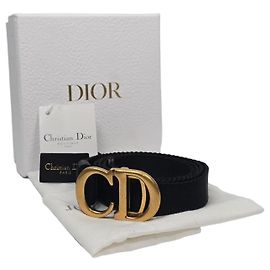 Dior Cinto de jacquard Saddle Prata