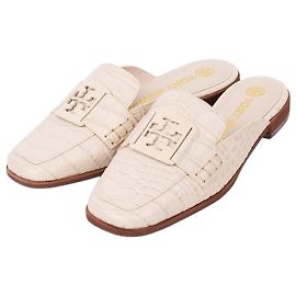Tory Burch Mule Loafer Georgia non utilizzato Bianco