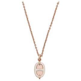Hermès Colar Mini Maillon Pendant Small Model Laranja