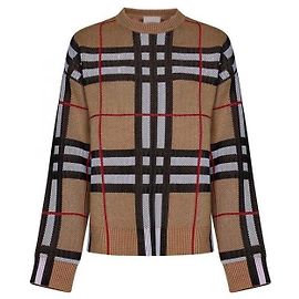 Burberry Suéter de algodão técnico xadrez Multicor