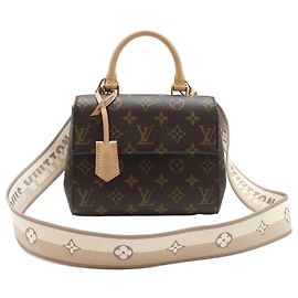 Louis Vuitton Monogram Clooney Mini Shoulder Bag Brown