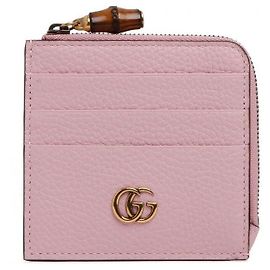 Gucci Bamboo Double Card Case Red