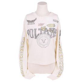 Zadig & Voltaire Sweatshirt blanc pour femme avec logo brodé Blanc