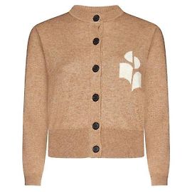Isabel Marant Cardigan avec logo NEWTON Camel Marron
