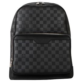 Louis Vuitton Damier Infini Onyx Silver Campus Backpack Black