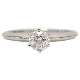 Tiffany & Co Tiffany Platinum Tiffany Setting Diamond Ring Golden
