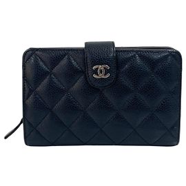Chanel Black Caviar COCO Wallet Black