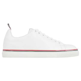 Thom Browne RWB Lining Cap Leder-Sneaker Weiß