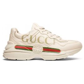 Gucci Rayton Logo Leather Sneakers White