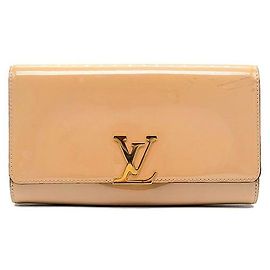 Louis Vuitton Clutch Vernis Louise East-West Laranja