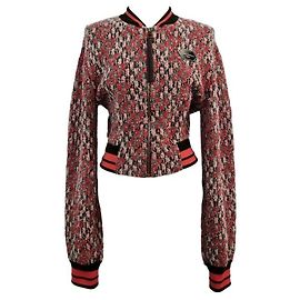 Louis Vuitton Strickjacke mit Reißverschluss Rot