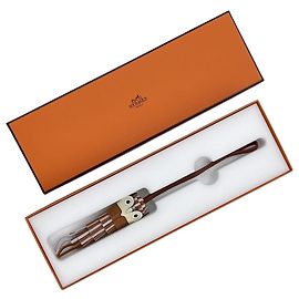 Hermès Porte-clés Chouette Owl Gold/Lilac Violet