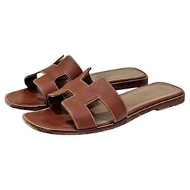 Hermès Mule Oran Marron