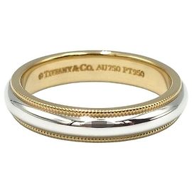 Tiffany & Co Anello combinato Milgrain D'oro