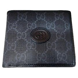 Gucci Interlocking Herrengeldbörse Schwarz Schwarz