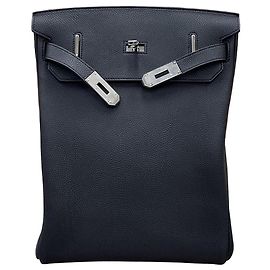 Hermès Kelly Hackado GM Black Silver Hardware Multicolore