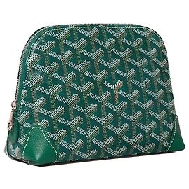 Goyard Pochette Cosmétique Unisexe Vendôme Vert Multicolore