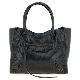 Balenciaga Mini borsa tote con dettagli in ottone Nero