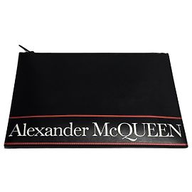 Alexander Mcqueen Pochette à logo noir Noir