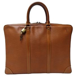 Louis Vuitton Epi Document Bag in Camel for Men and Women (Top Class Briefcase, Good Interior Condition) Brown