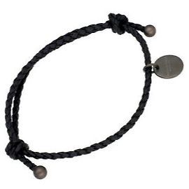 Bottega Veneta Intrecciato Nappa Double Bracelet Black