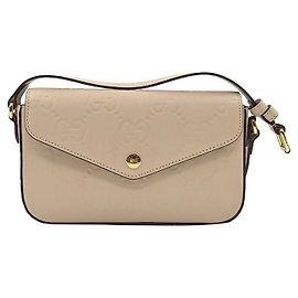 Gucci Mini Borsa a Spalla Marrone