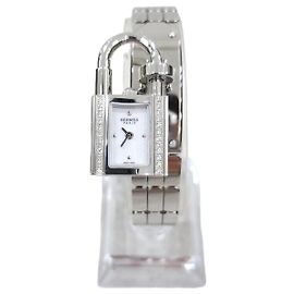 Hermès Orologio Kelly Mini in acciaio Argento